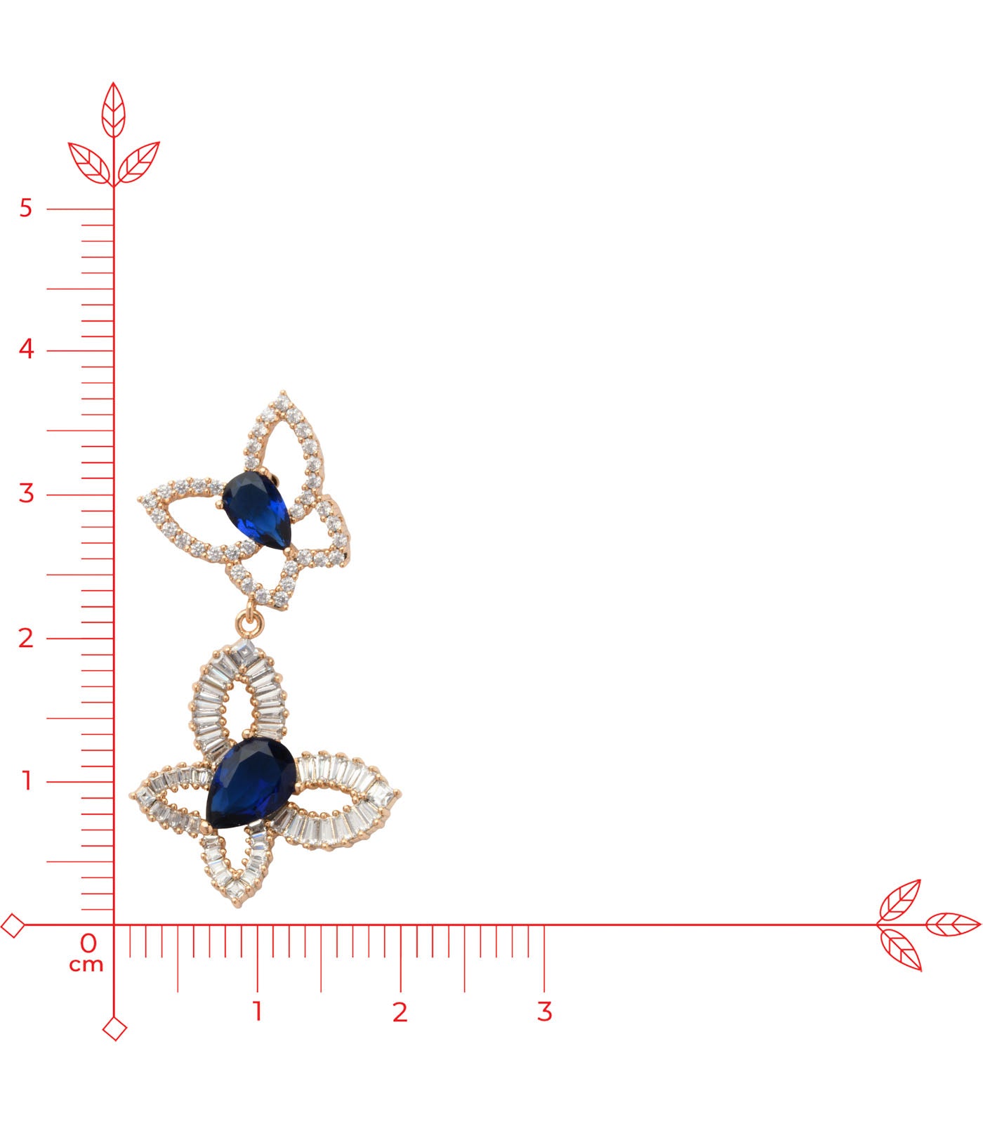 Evania Bloom Drop Earrings - Saadhgi Collection