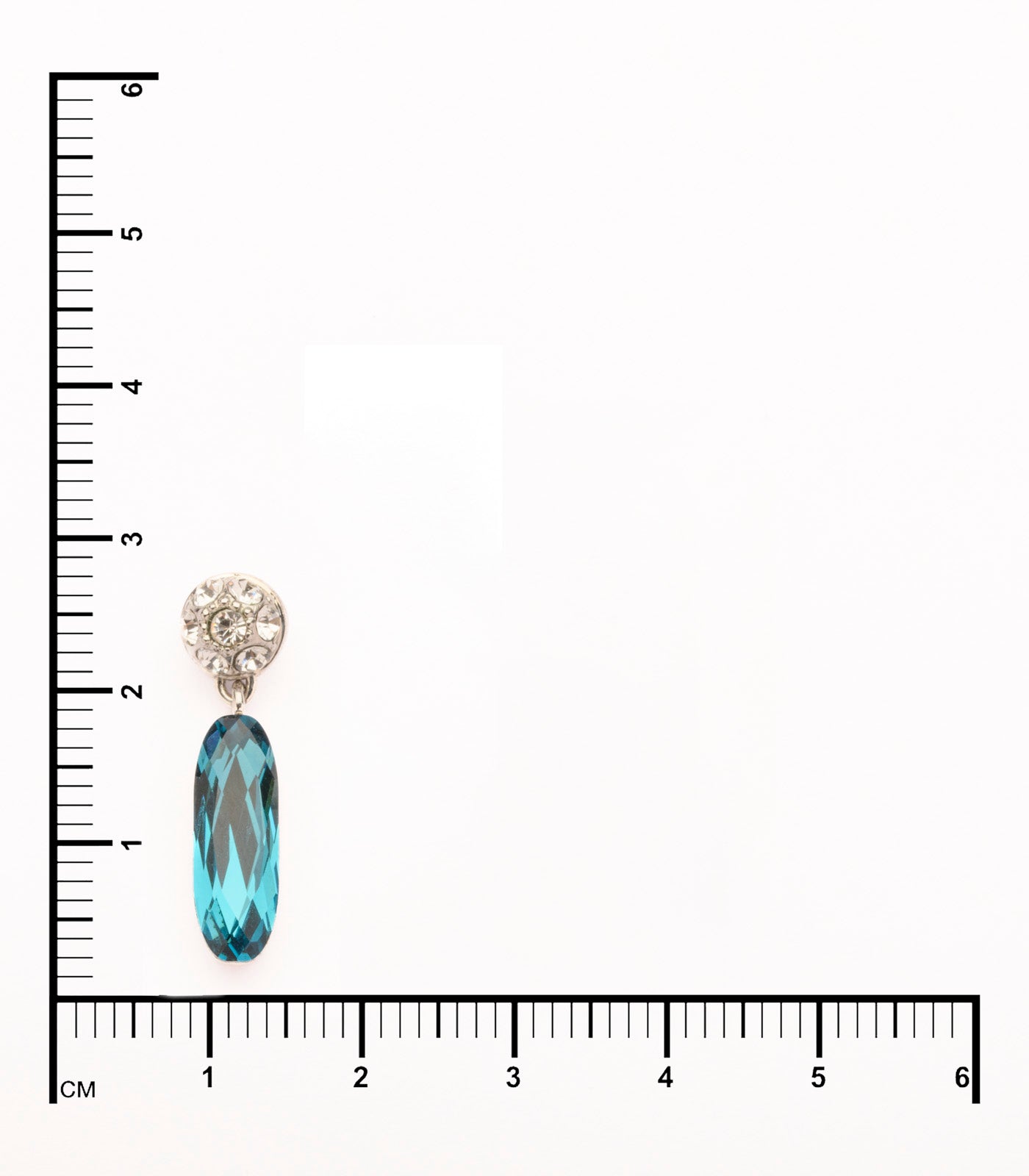 Elegant Falling Blue Gemstones Earrings