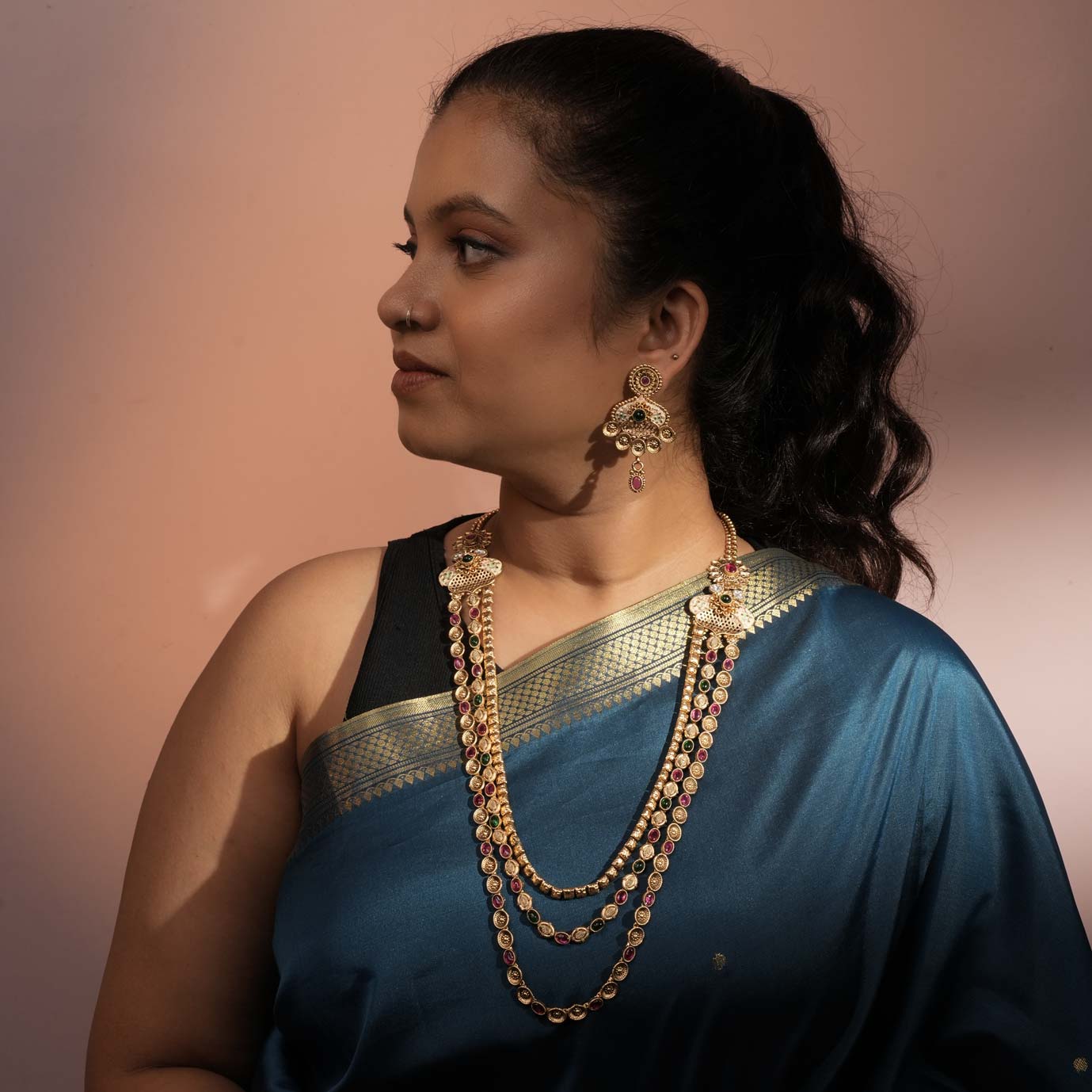 Kundali Triple-Layer Necklace Set