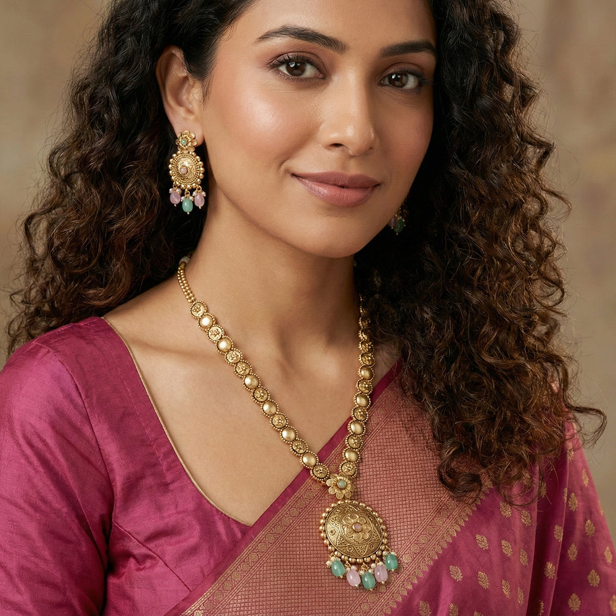 Chandrika Gold-Plated Necklace Set