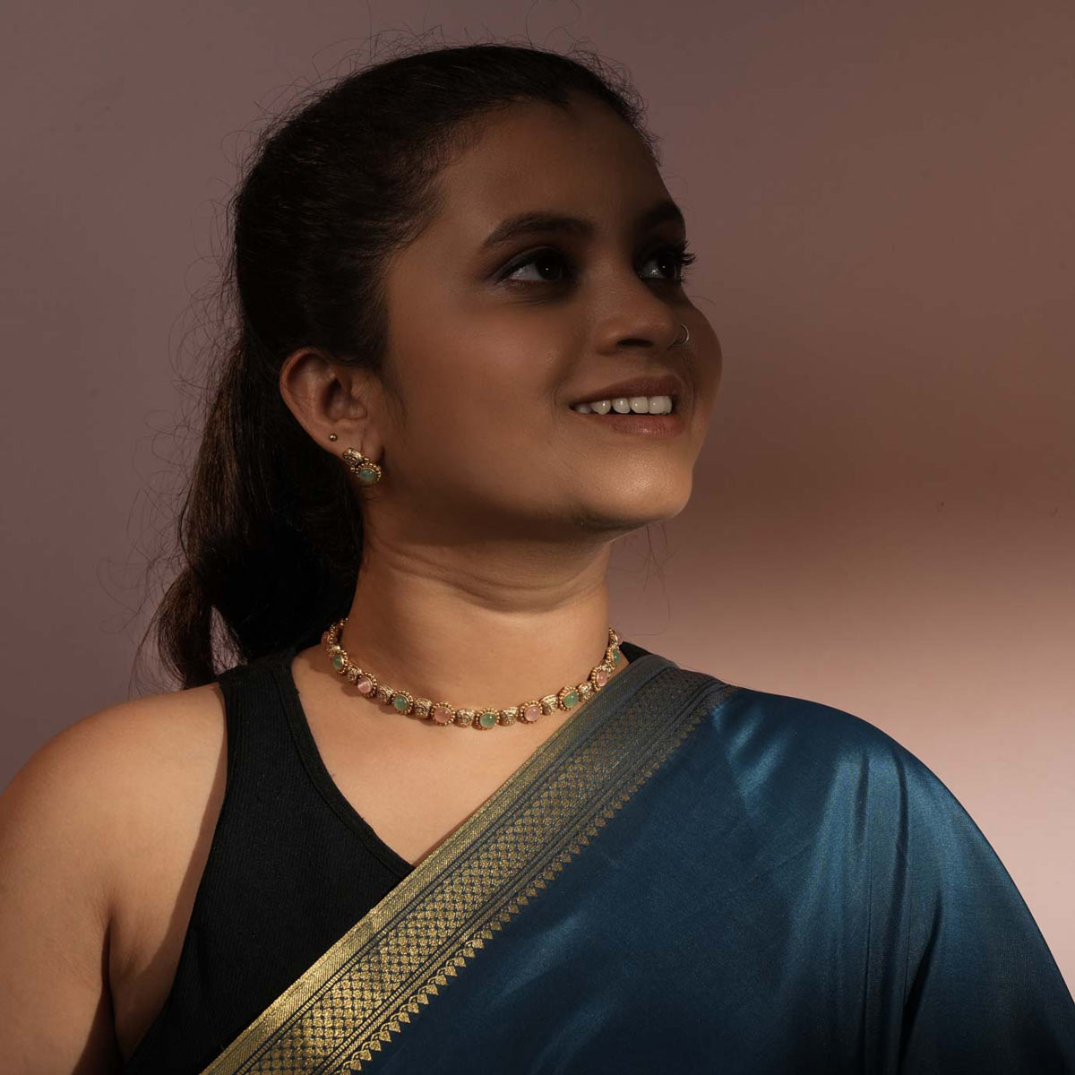 Gulabo Pastel Stone Necklace Set