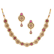 Ruby Radiance Necklace Set