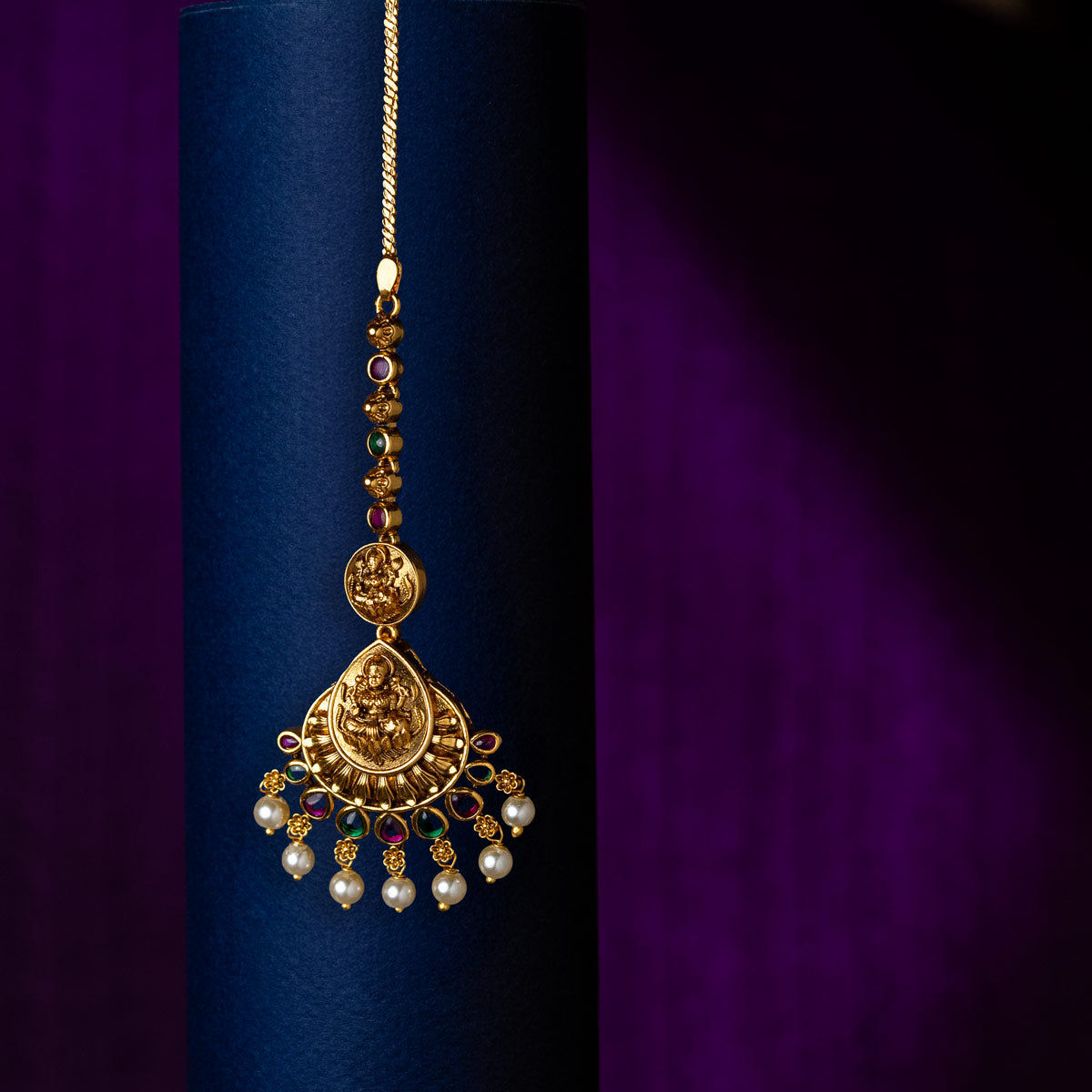 Lakshmi Pearl Maang Tikka