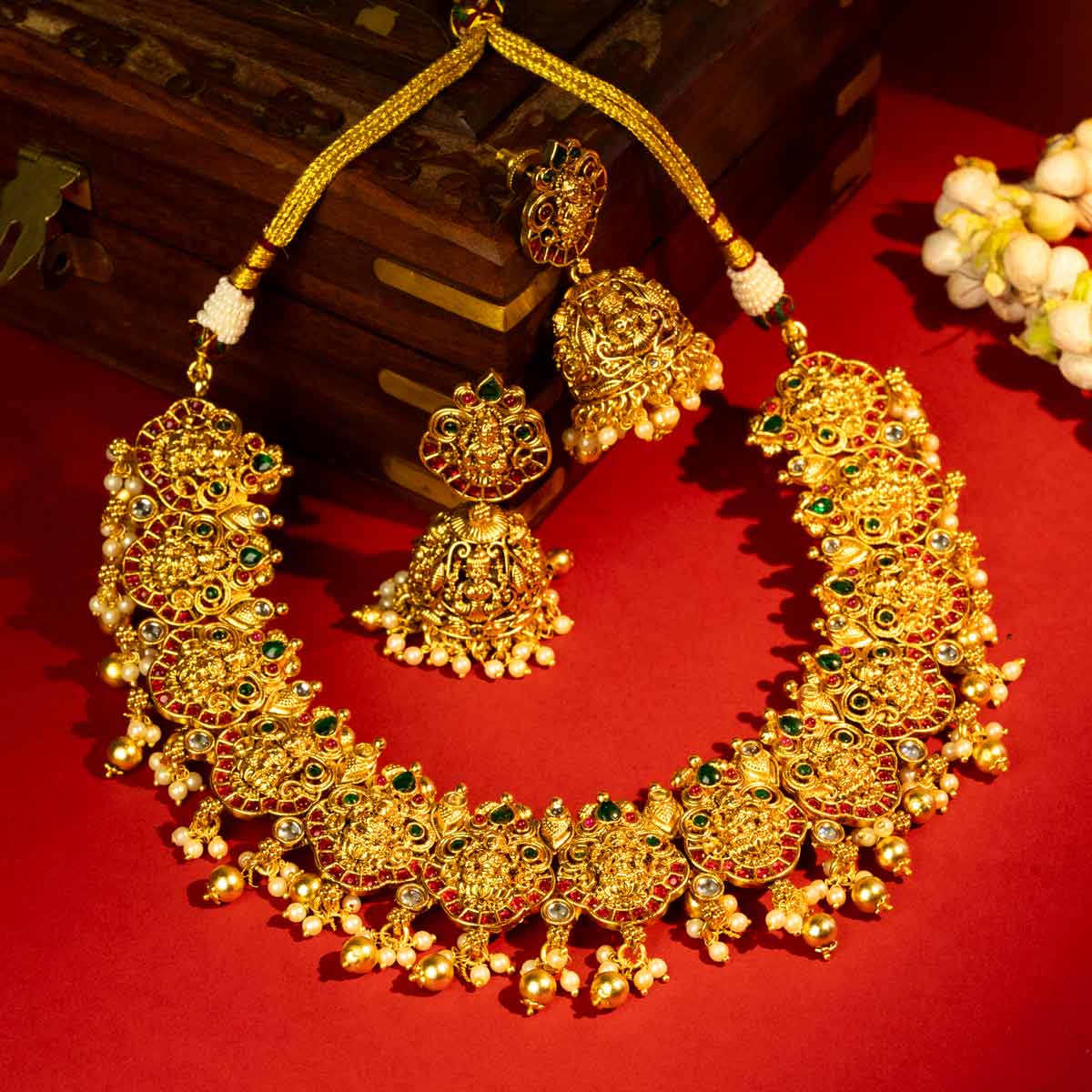 Royal Temple Design Bridal Choker Set