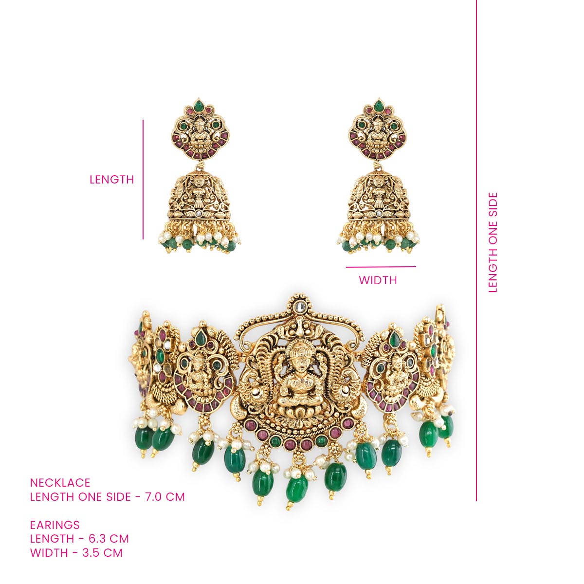 Lakshmi Regal Choker Necklace Set