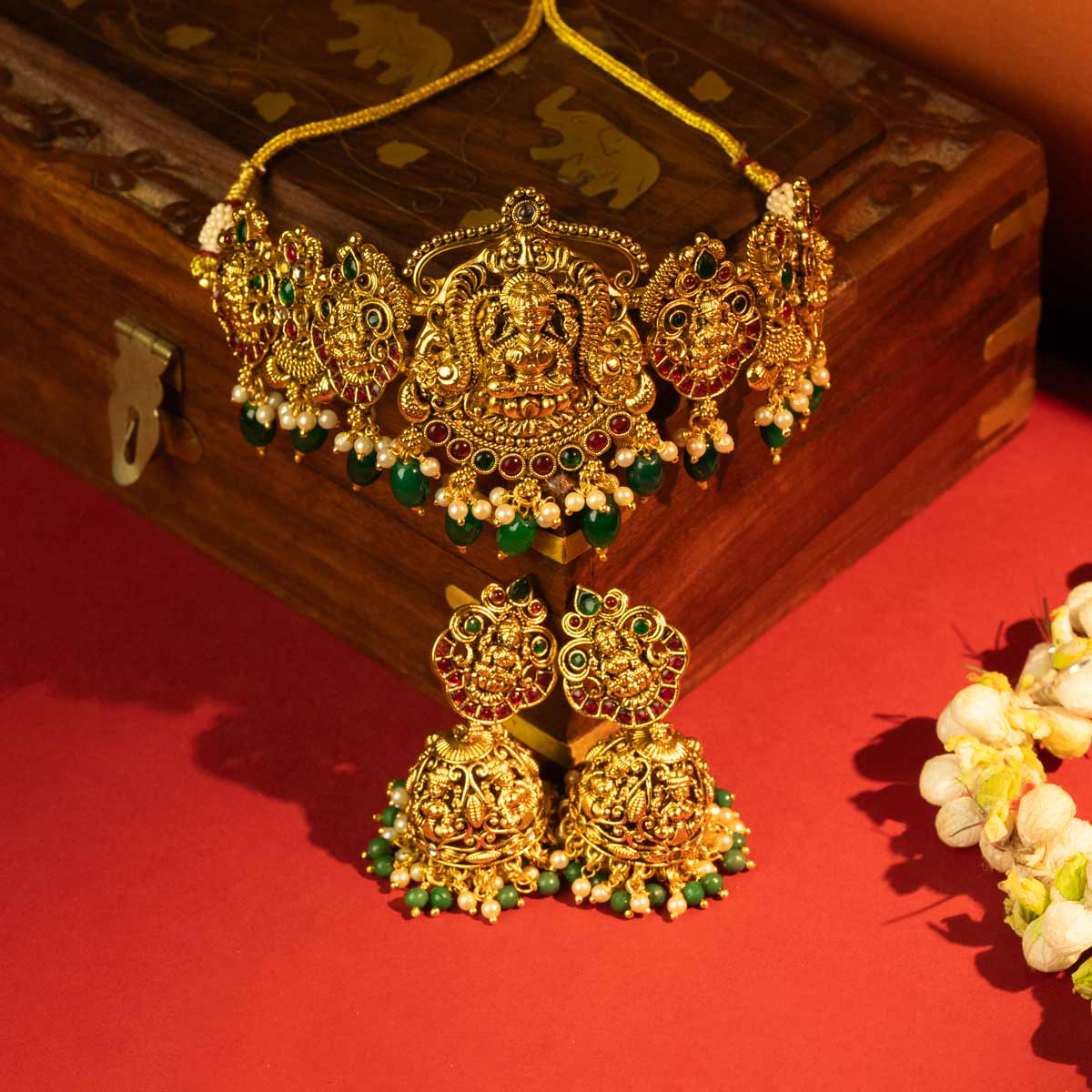 Lakshmi Regal Choker Necklace Set