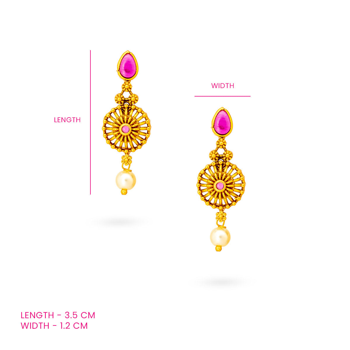 Radiant Sunburst Gold Dangler Earrings