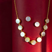 Gold-Plated Mother-of-Pearl Necklace Set