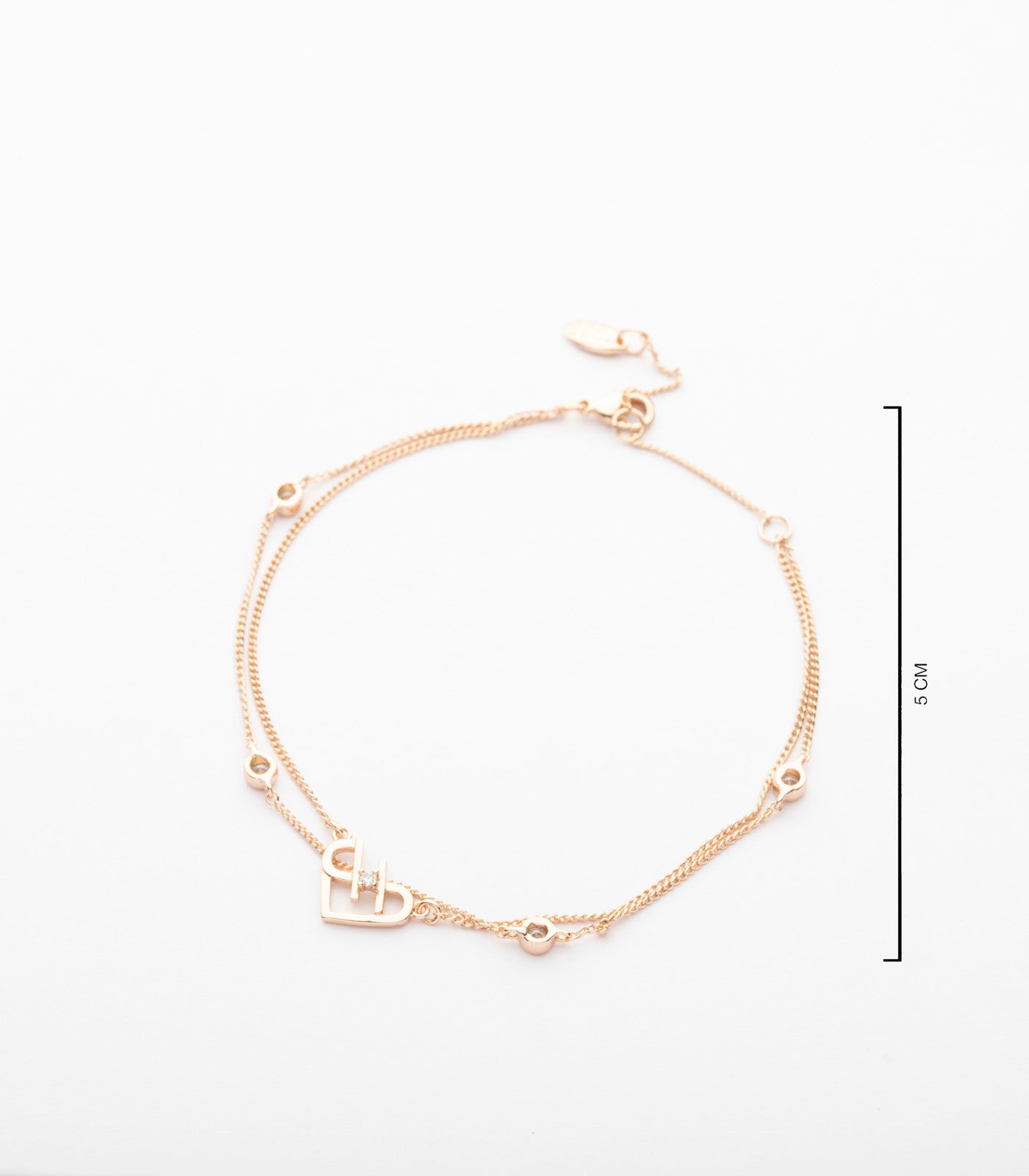 Elara Heart-Link Bracelet -  Saadhgi Collection