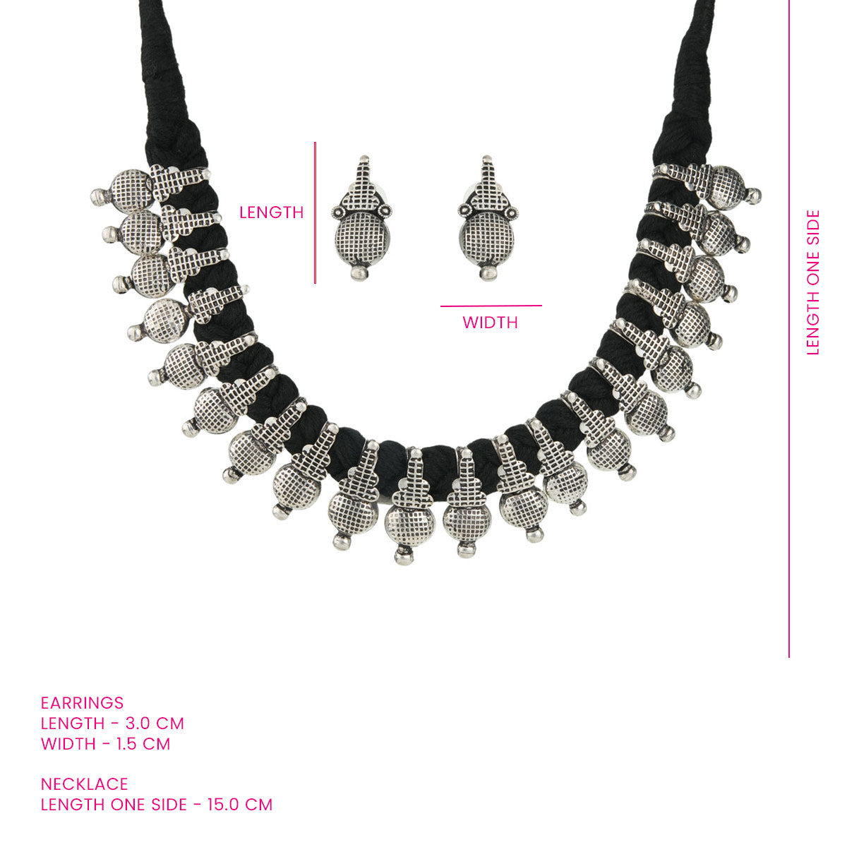 Necklace Set with Dome Motifs
