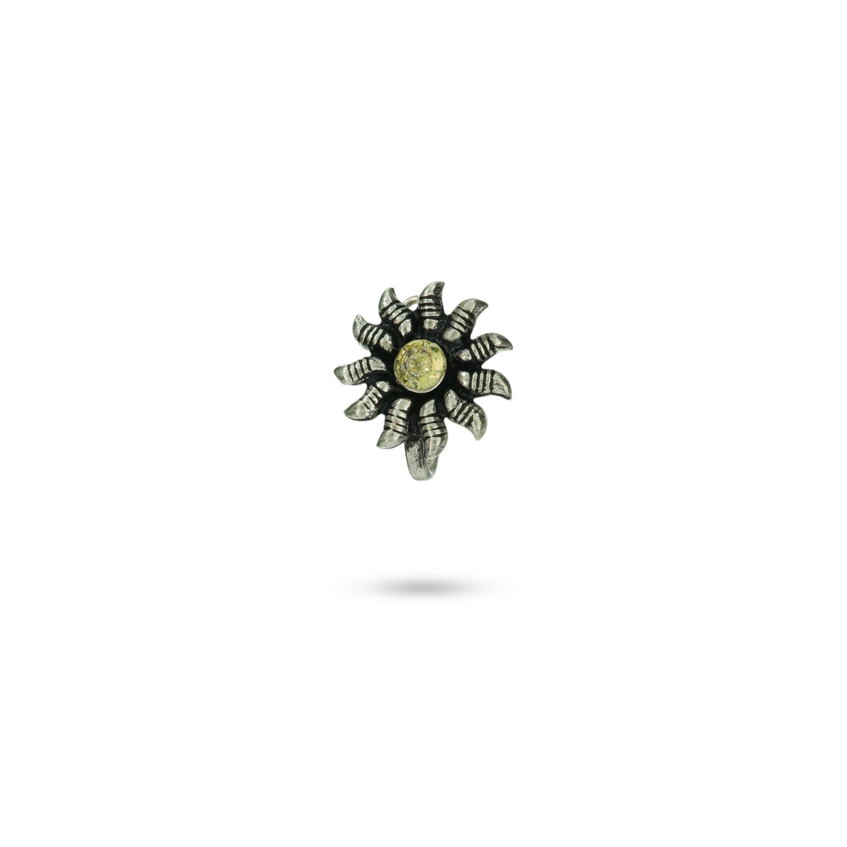 Sunflower Nose Pin - Clip on