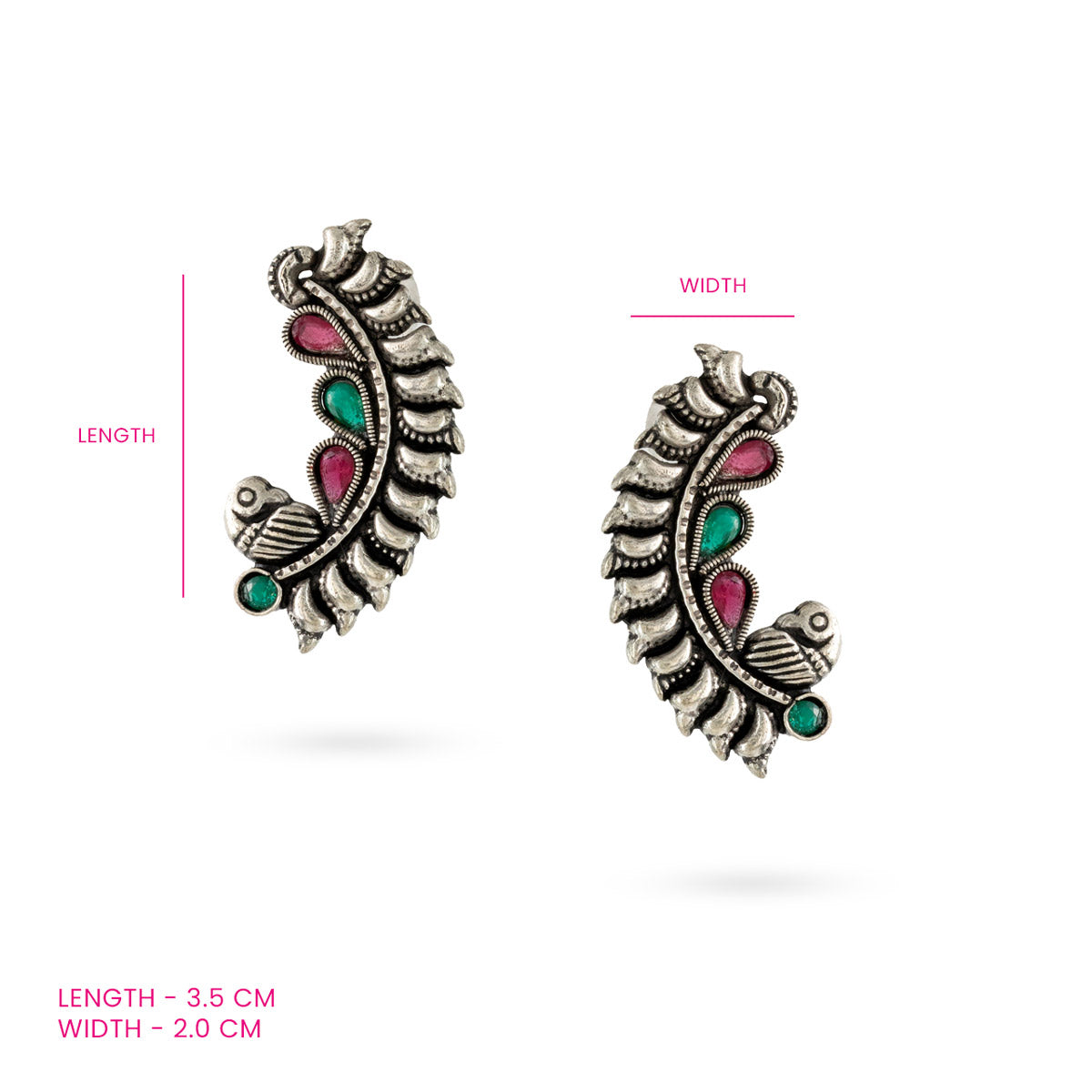 Peacock Motif Earrings