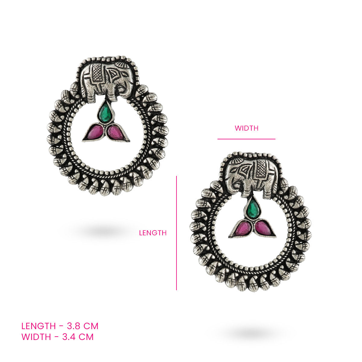 Elephant Motif Earrings