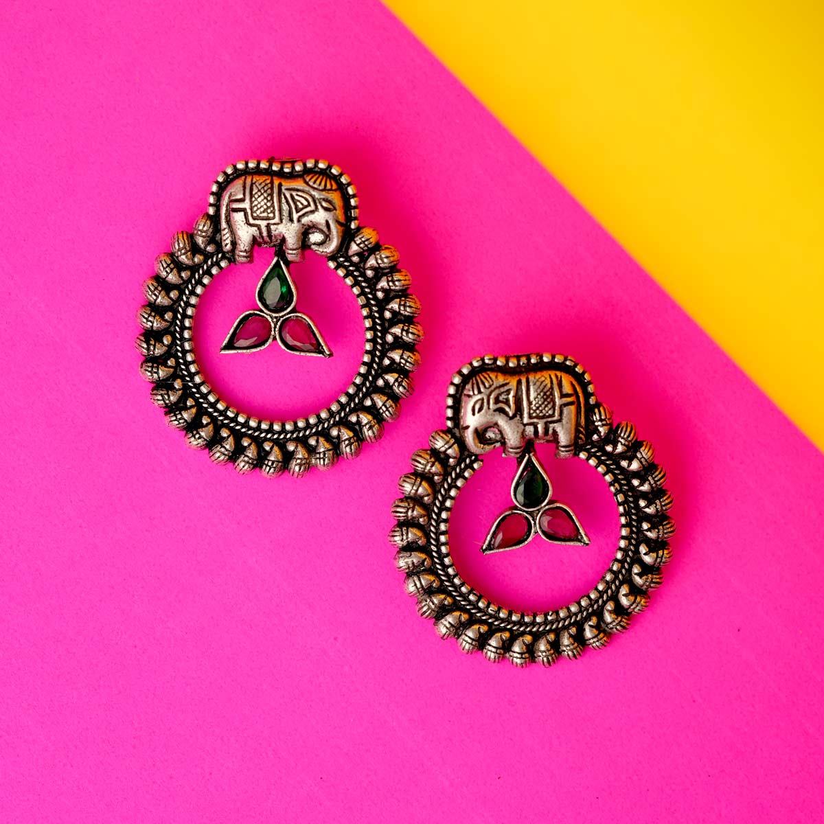 Elephant Motif Earrings