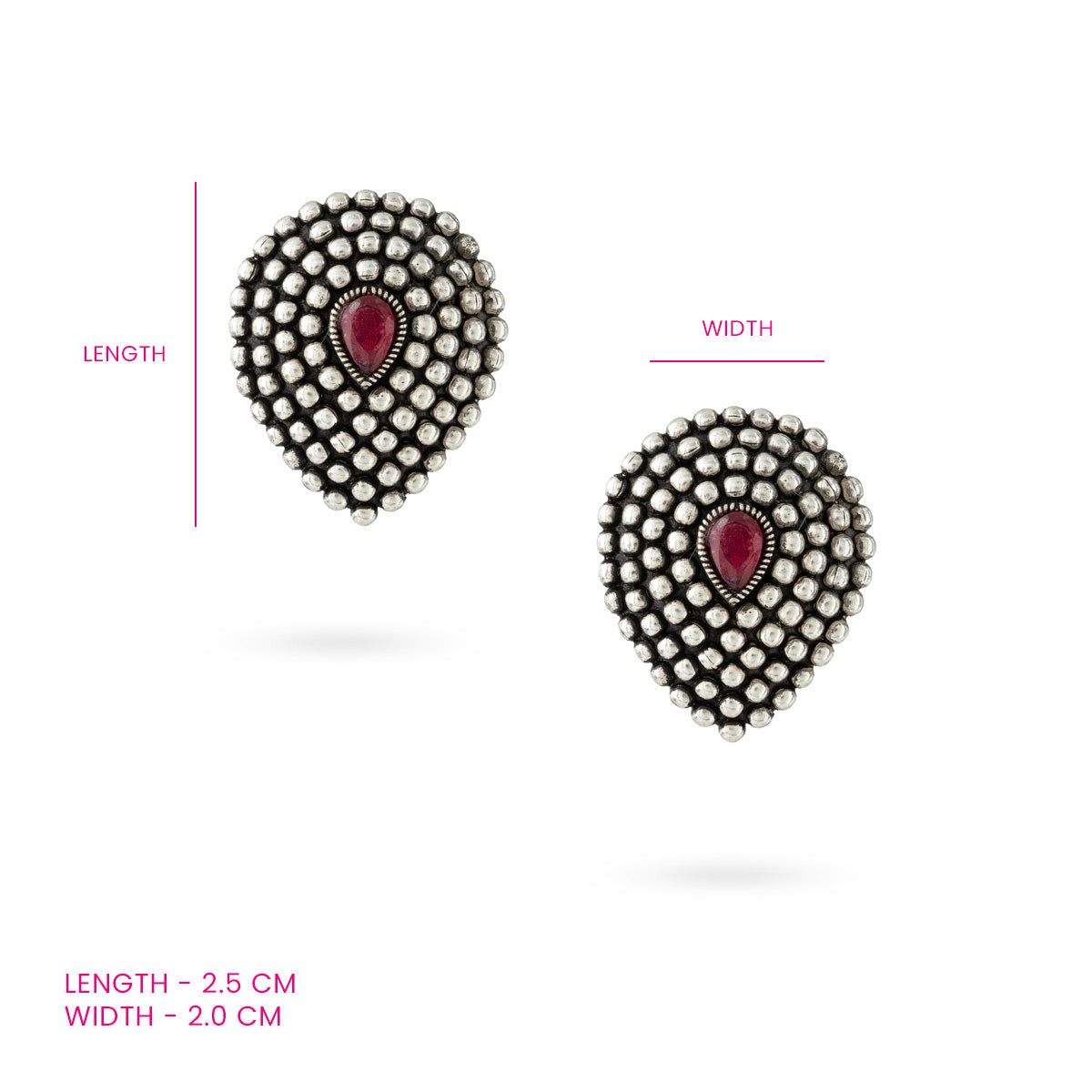 Teardrop Motif Earrings