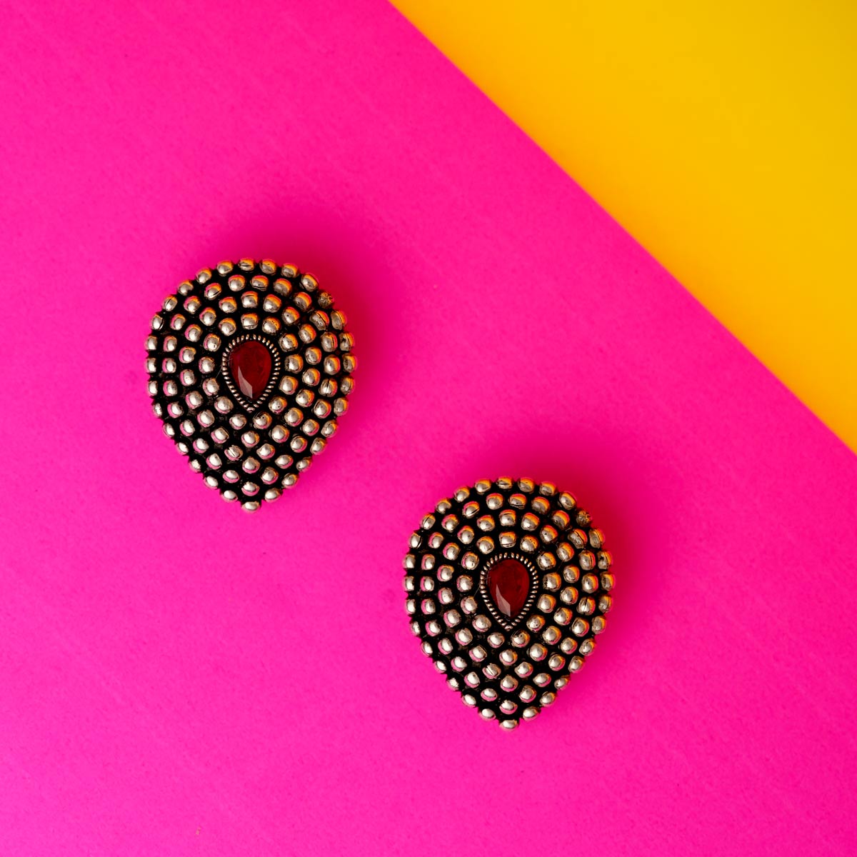 Teardrop Motif Earrings