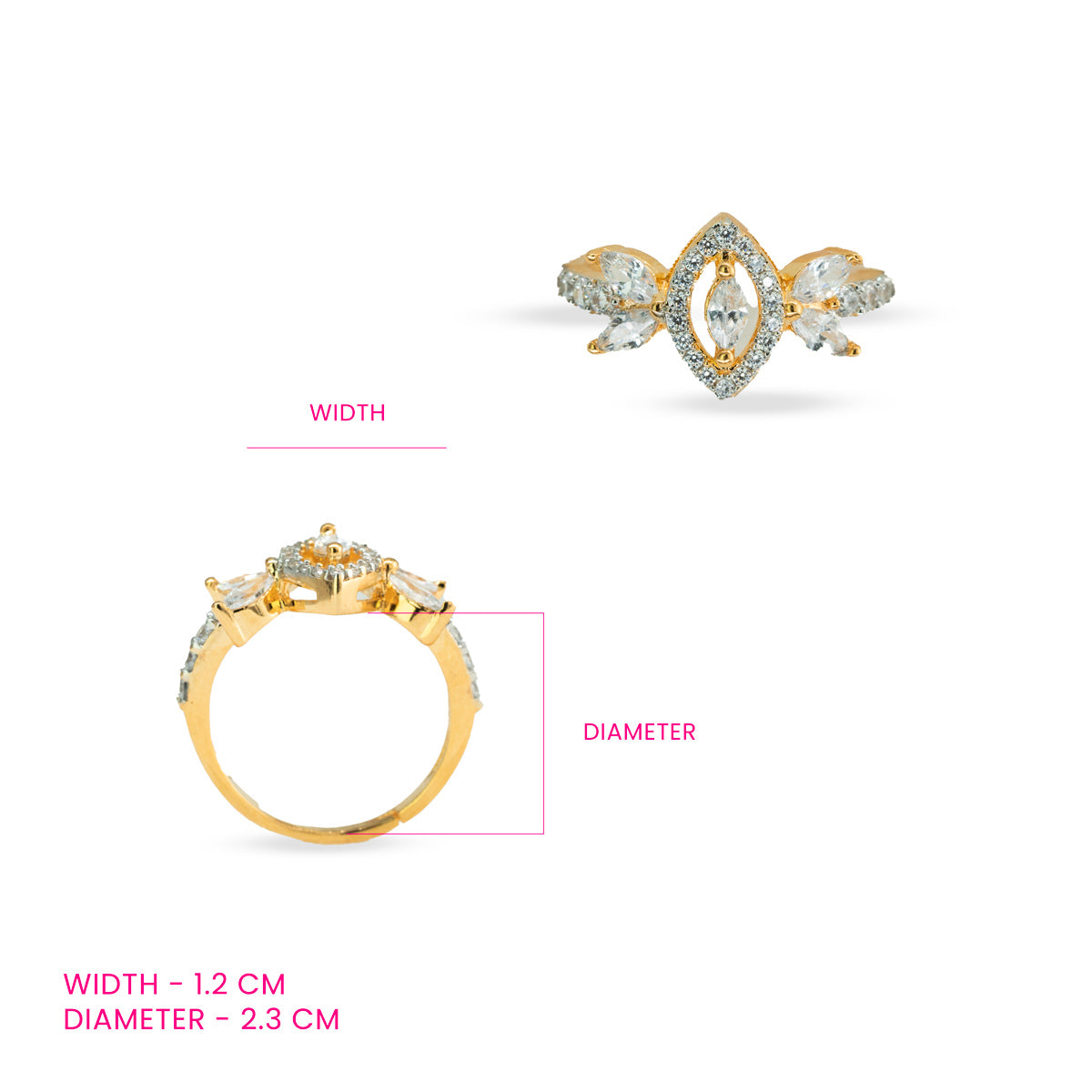 Jivika Finger Ring