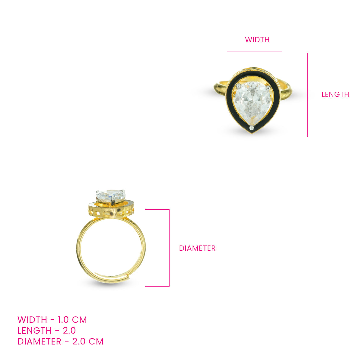 Rishima Finger Ring- Adjustable