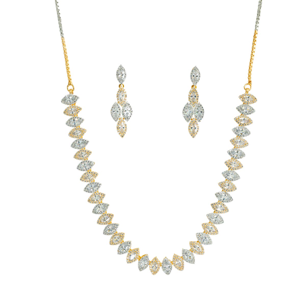 Marquise Sparkle Necklace Set