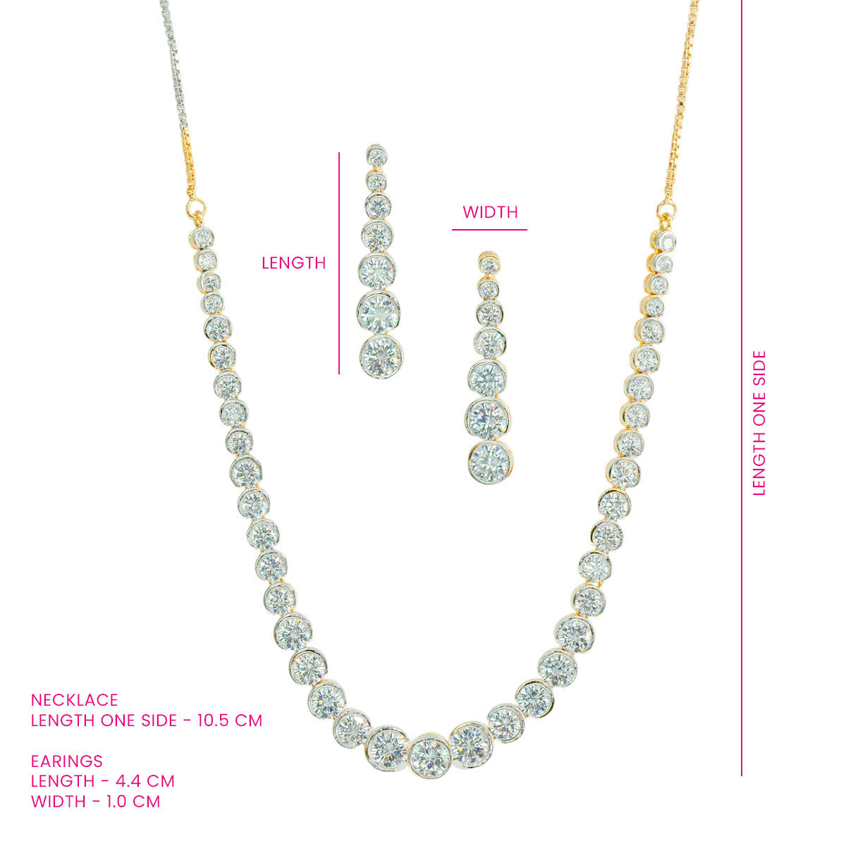 Radiant Circles Necklace Set