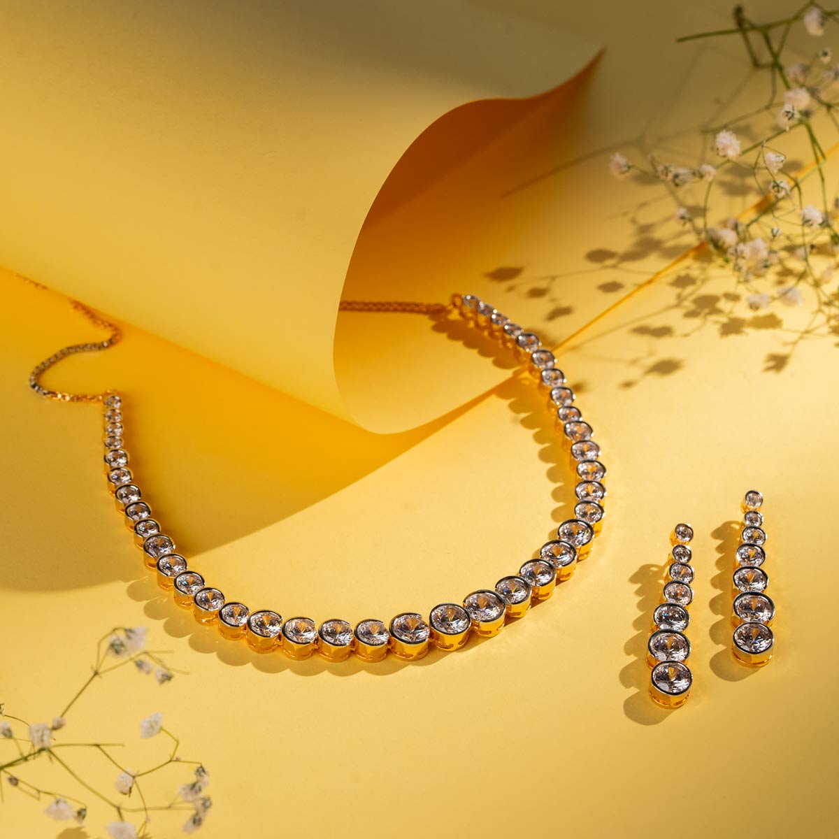 Radiant Circles Necklace Set
