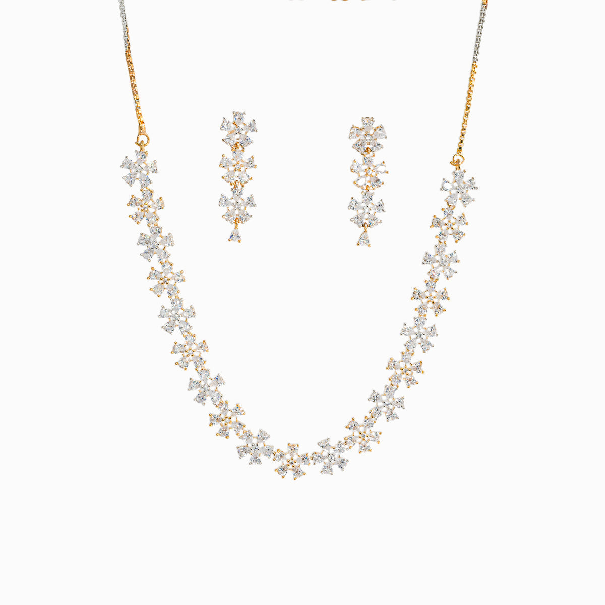 Floral Cascade Necklace Set