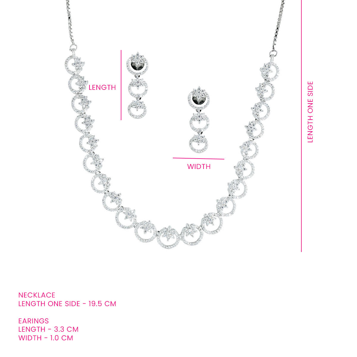 Crescent Elegance Necklace Set