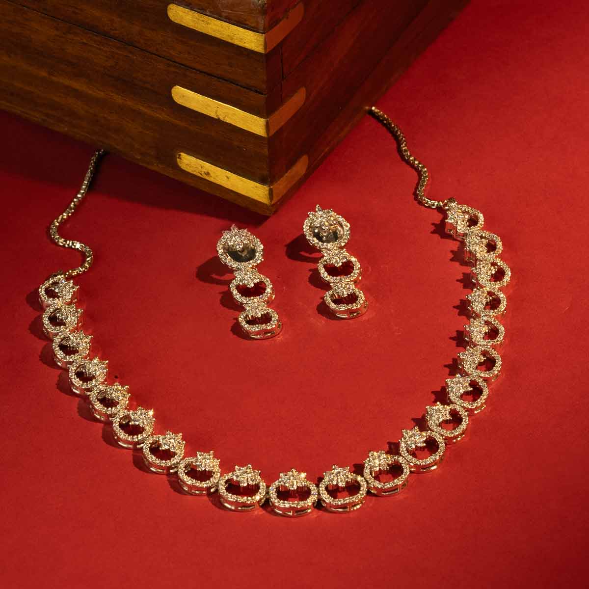 Crescent Elegance Necklace Set