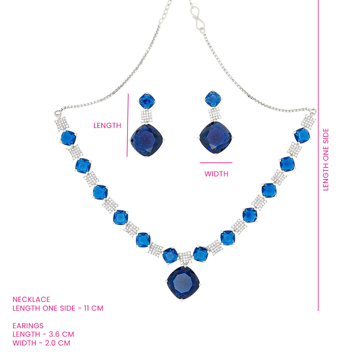 Royal Blue Radiance Necklace Set