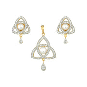 Trinity Pearl Pendant Set