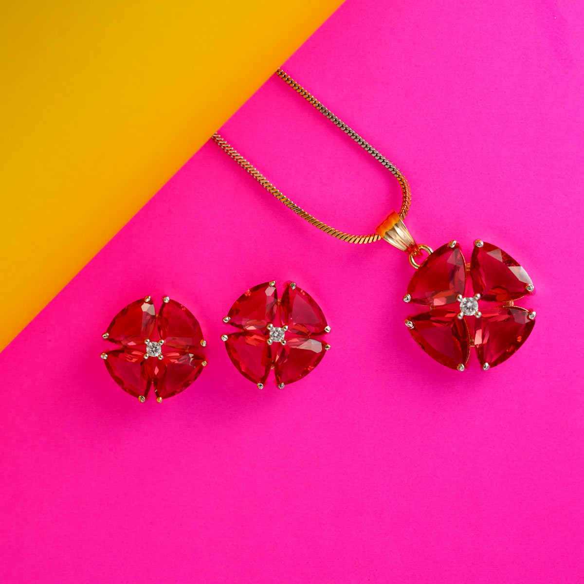 Blossom Pink Pendant Set