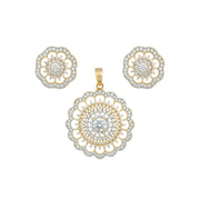Golden Petal Pendant Set