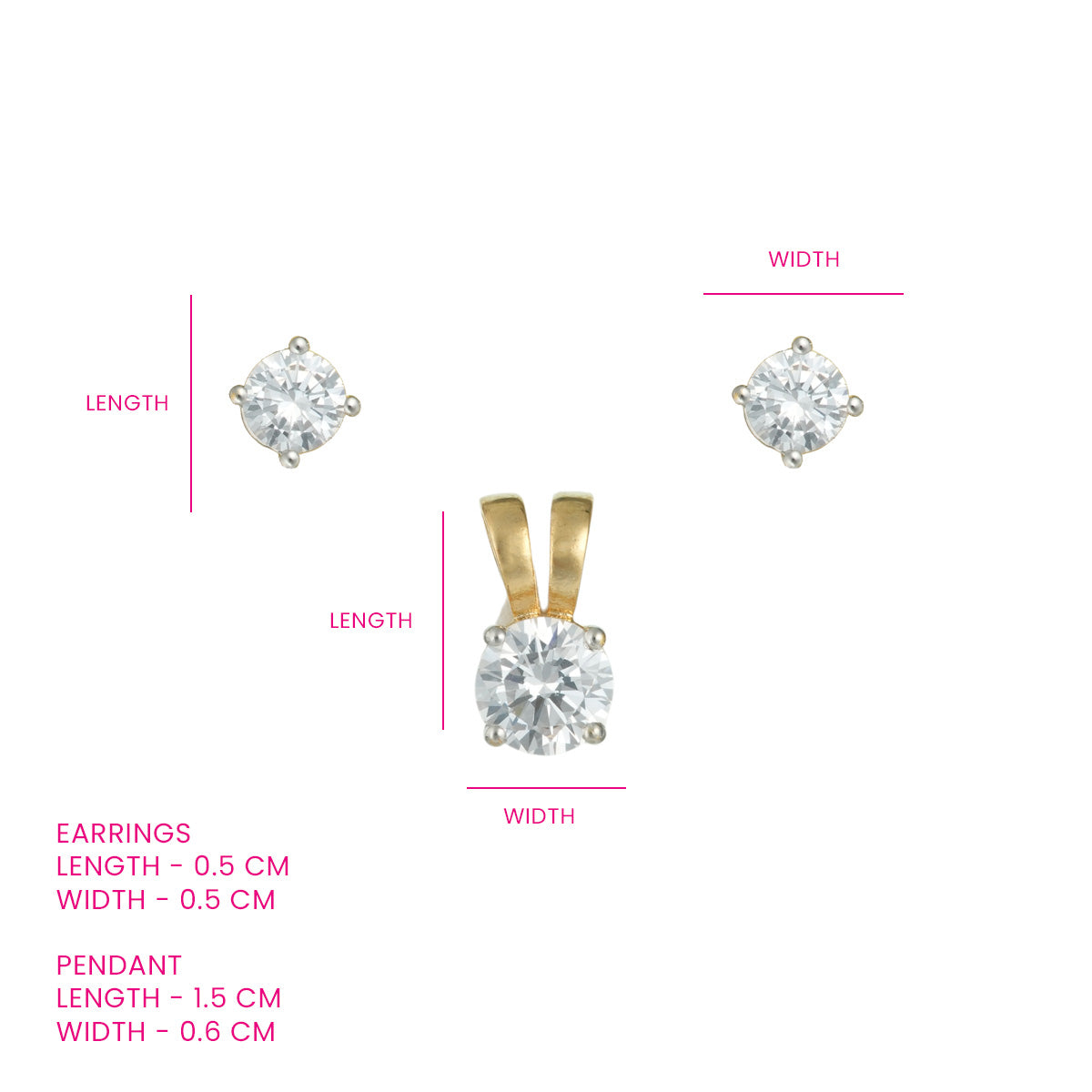 Solitaire Glow Pendant Set
