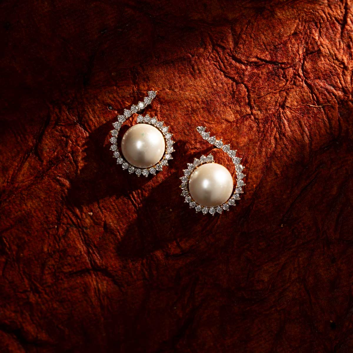 Twirl of Elegance Pearl Earrings