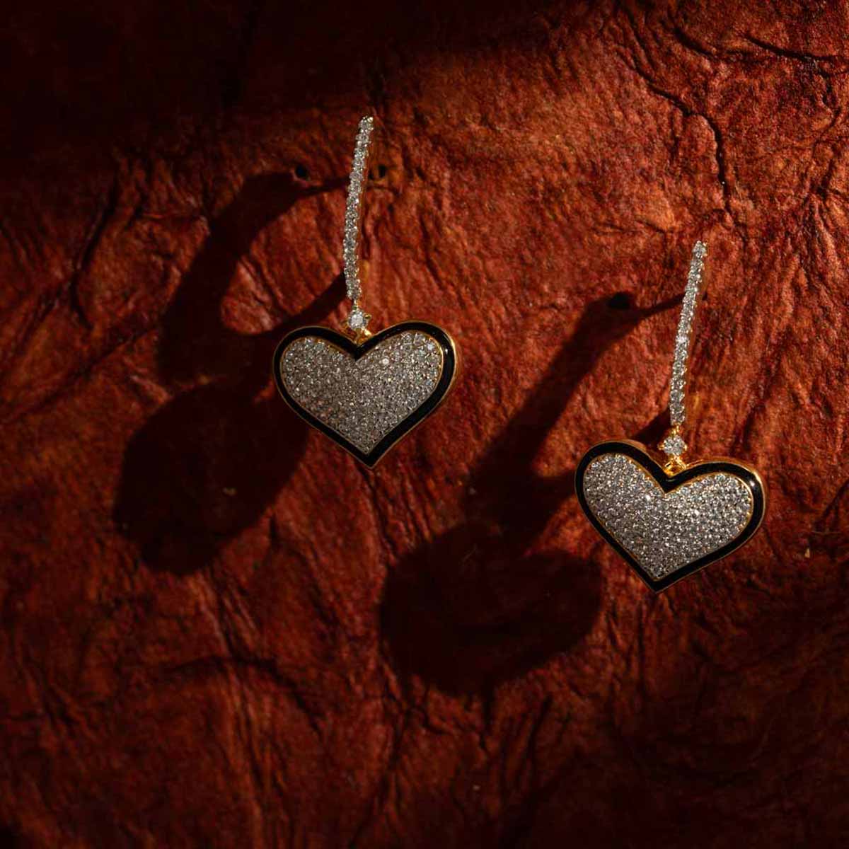 Dilruba Heart Earrings
