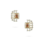 Sunburst Crystal Stud Earrings