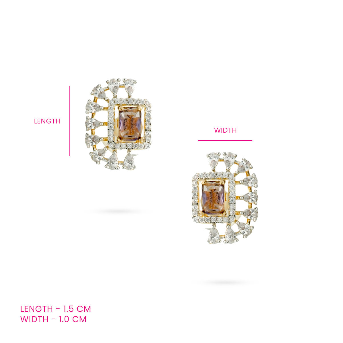 Sunburst Crystal Stud Earrings