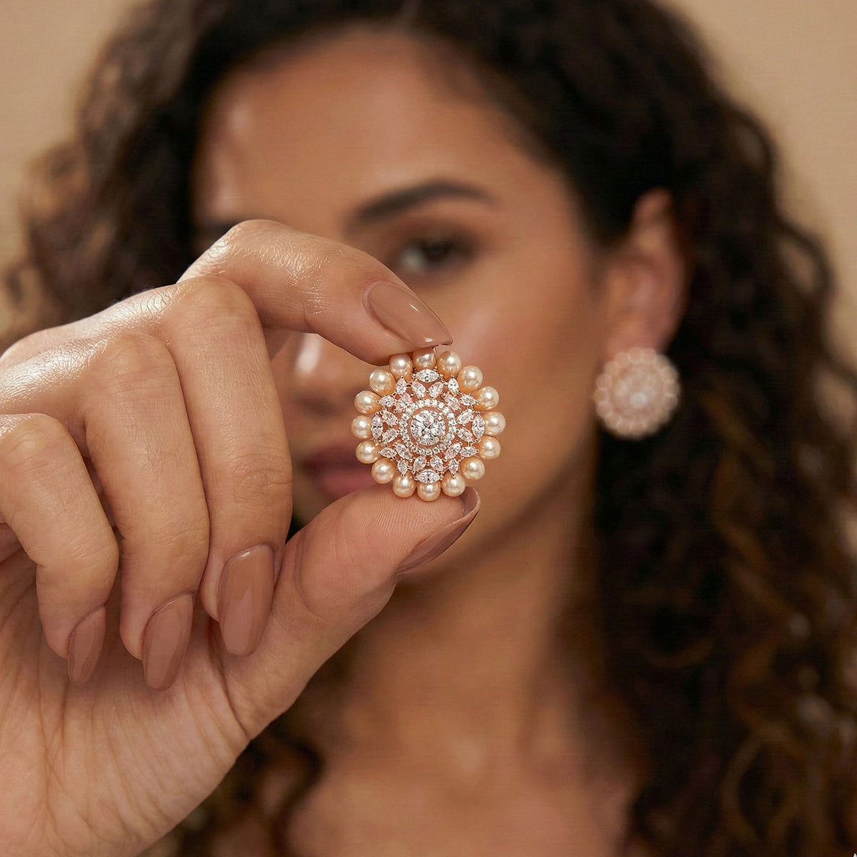 Moti Chandrika Studs