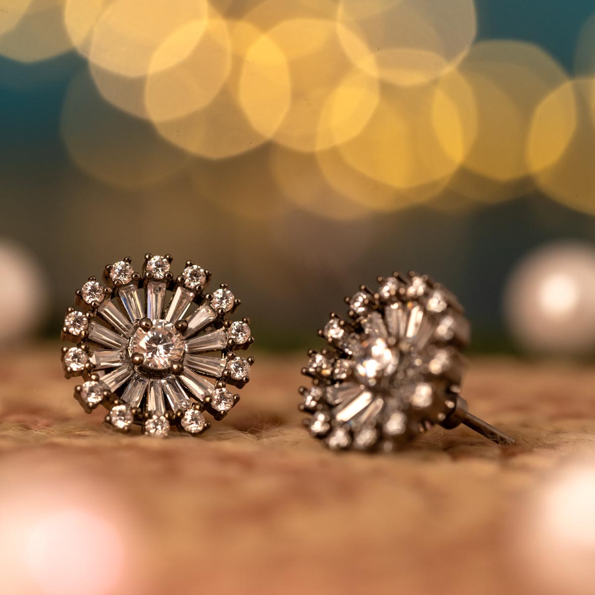 Radiant Sunburst Stud Earrings