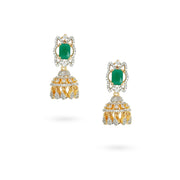 Green Stone Drop Earrings