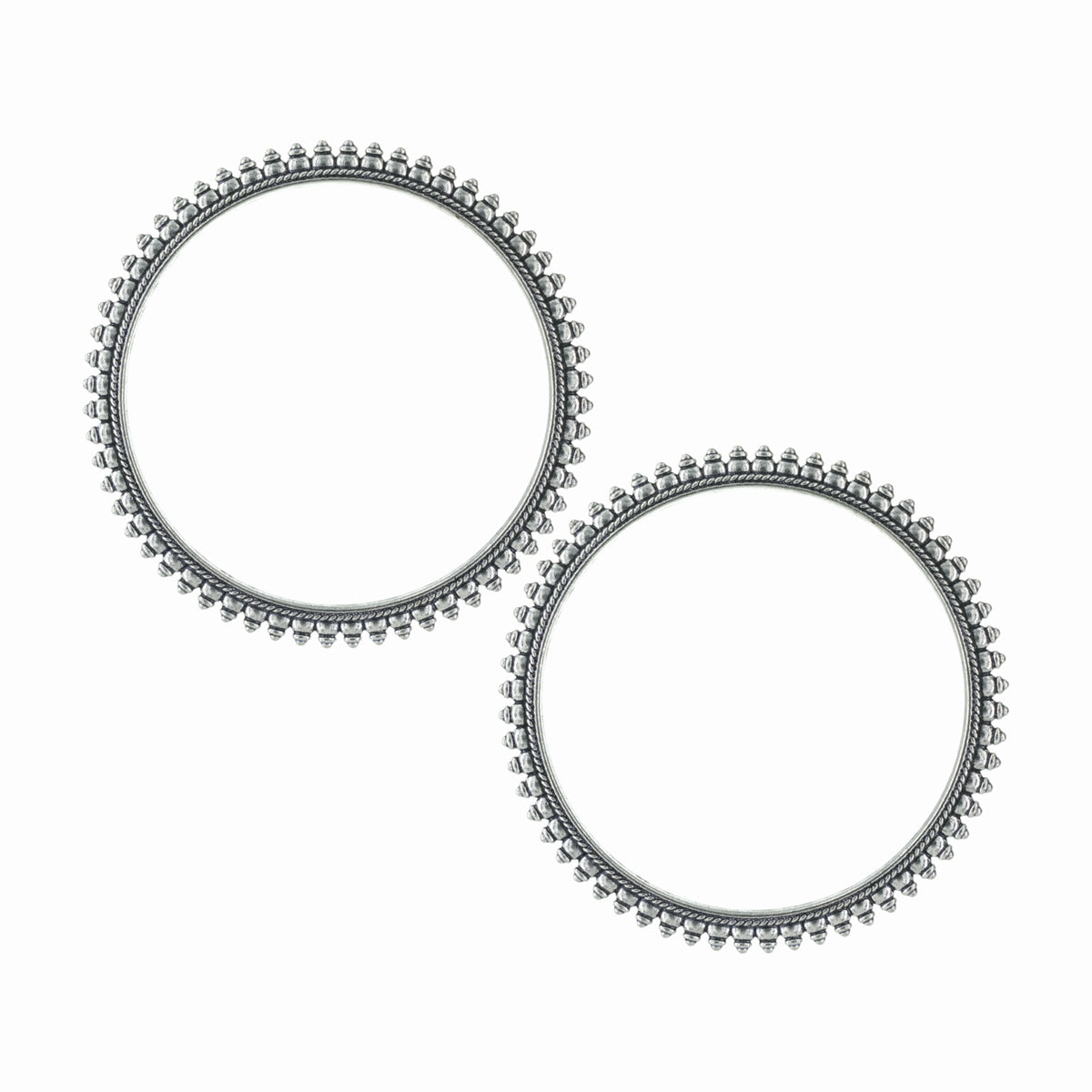 Oxidised Handmade Elegant Bangle - (Set of two Bangles)