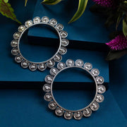 Oxidised Handmade Coin Bangle - (Set of two Bangles)