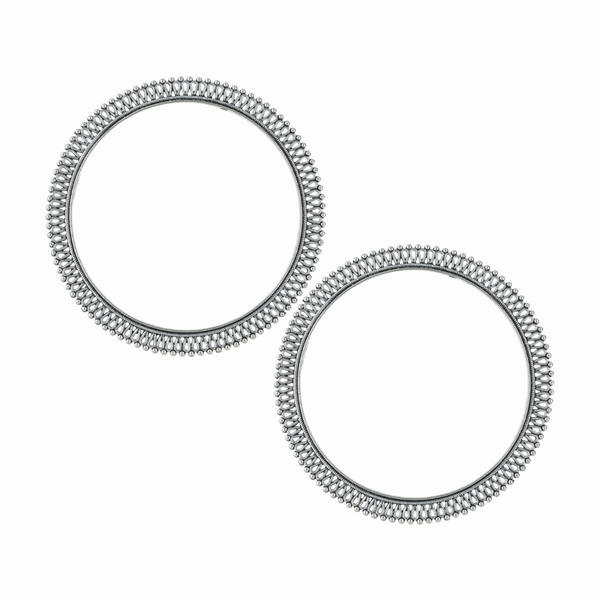 Oxidised Handmade Elegant Bangle - (Set of two Bangles)