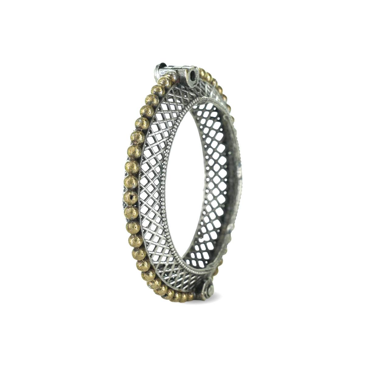 Oxidised Handmade Zaroka Adjustable Kada - Single Kada