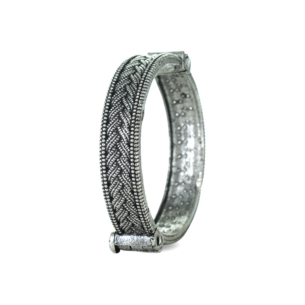 Oxidised Handmade Adjustable Kada - Single Kada