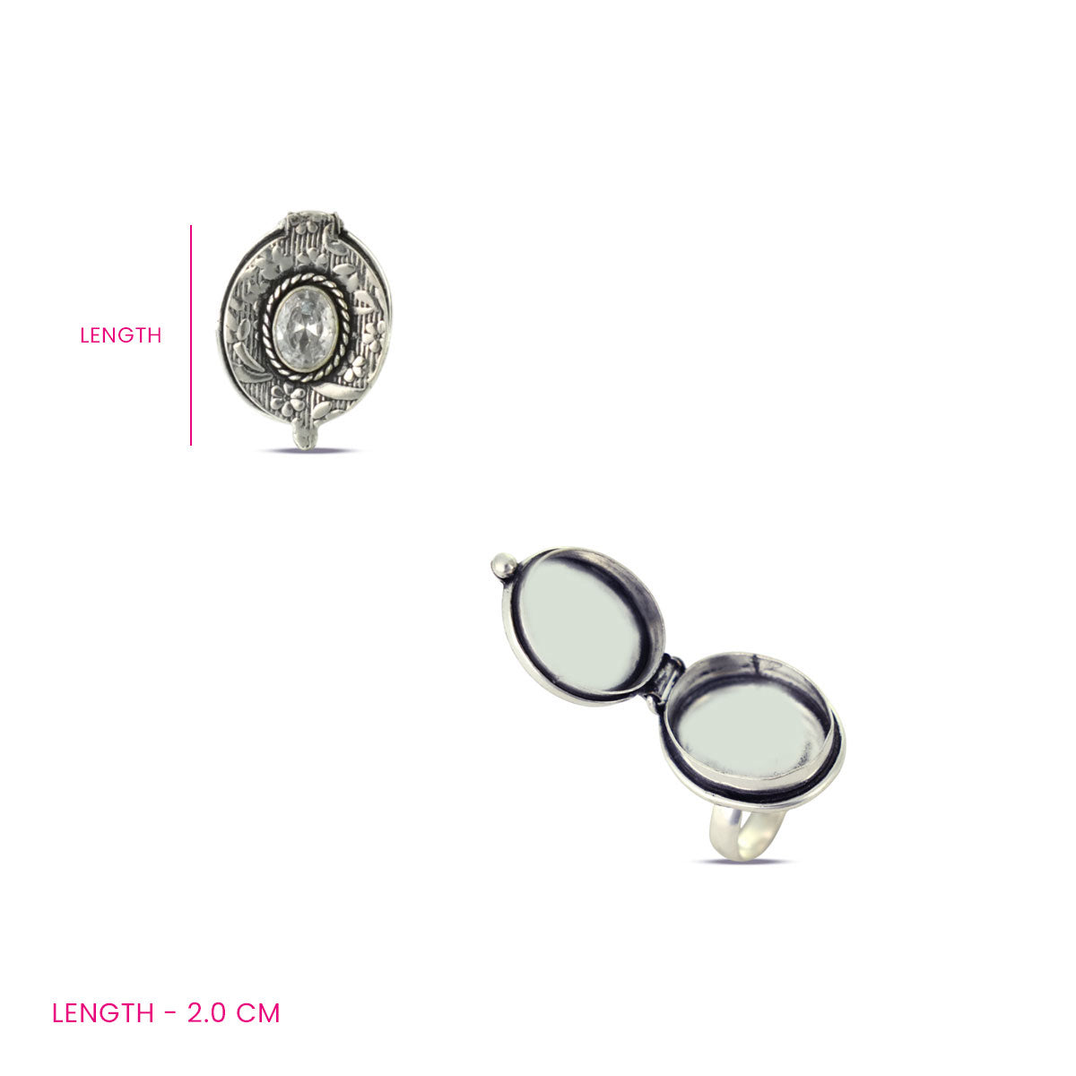 Antique Oxidized Finger Ring