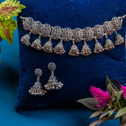 Mudra Oxidised Necklace Set