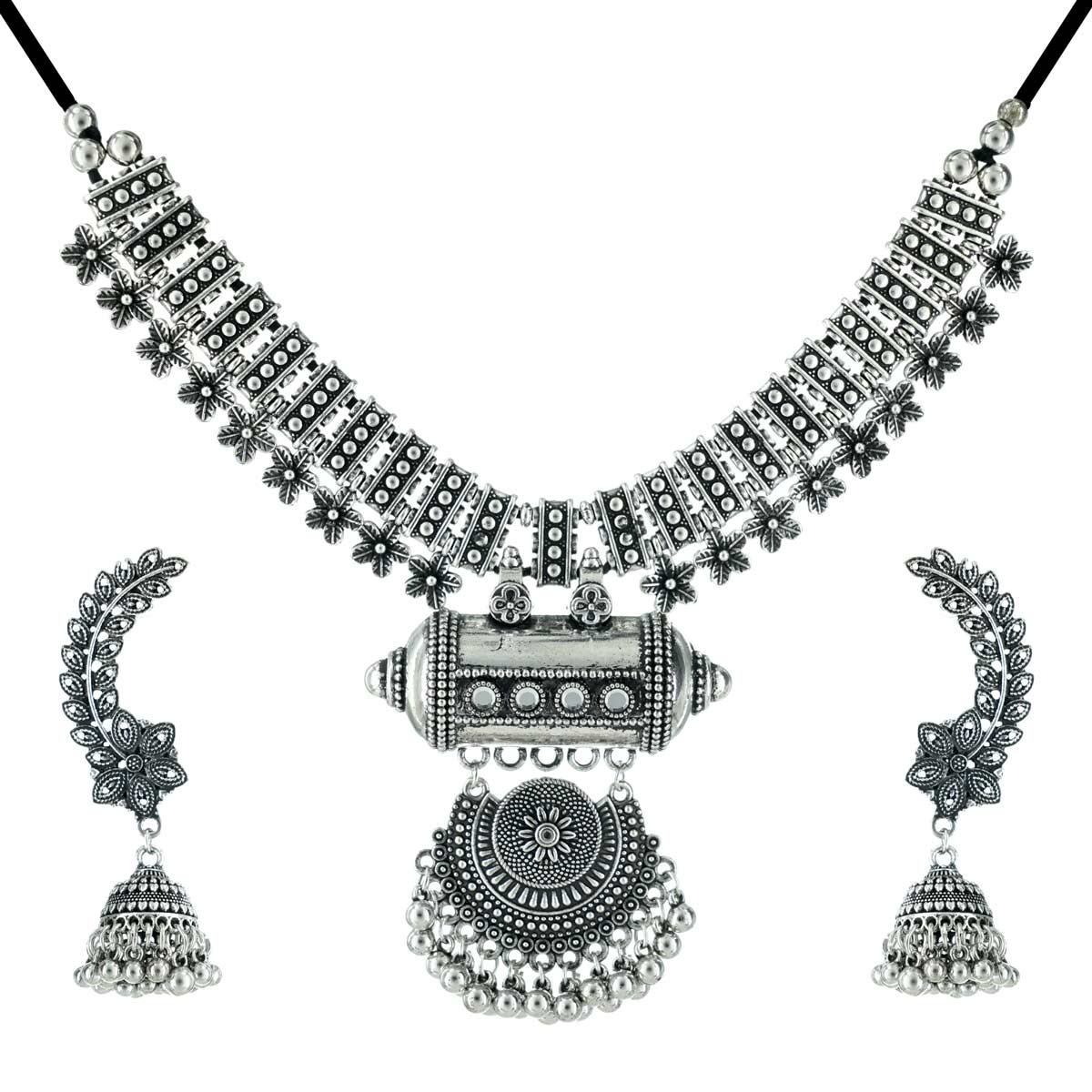 Aabha Oxidised Necklace Set