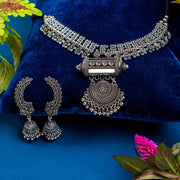 Aabha Oxidised Necklace Set