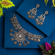 Pankh Oxidised Necklace Set